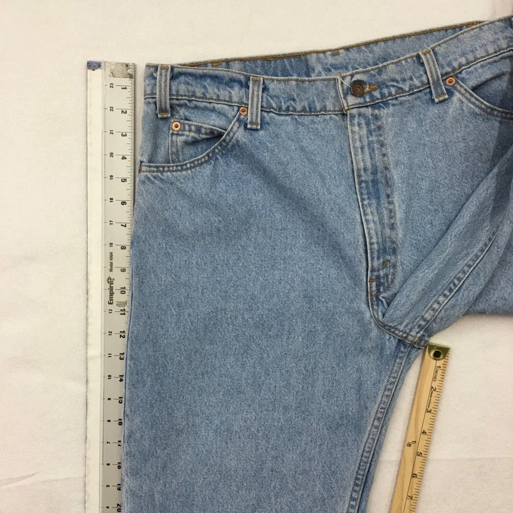 Vintage Levis 550 Orange‎ Tab Jeans Mens Actual Size 34x29 Made in USA Relaxed